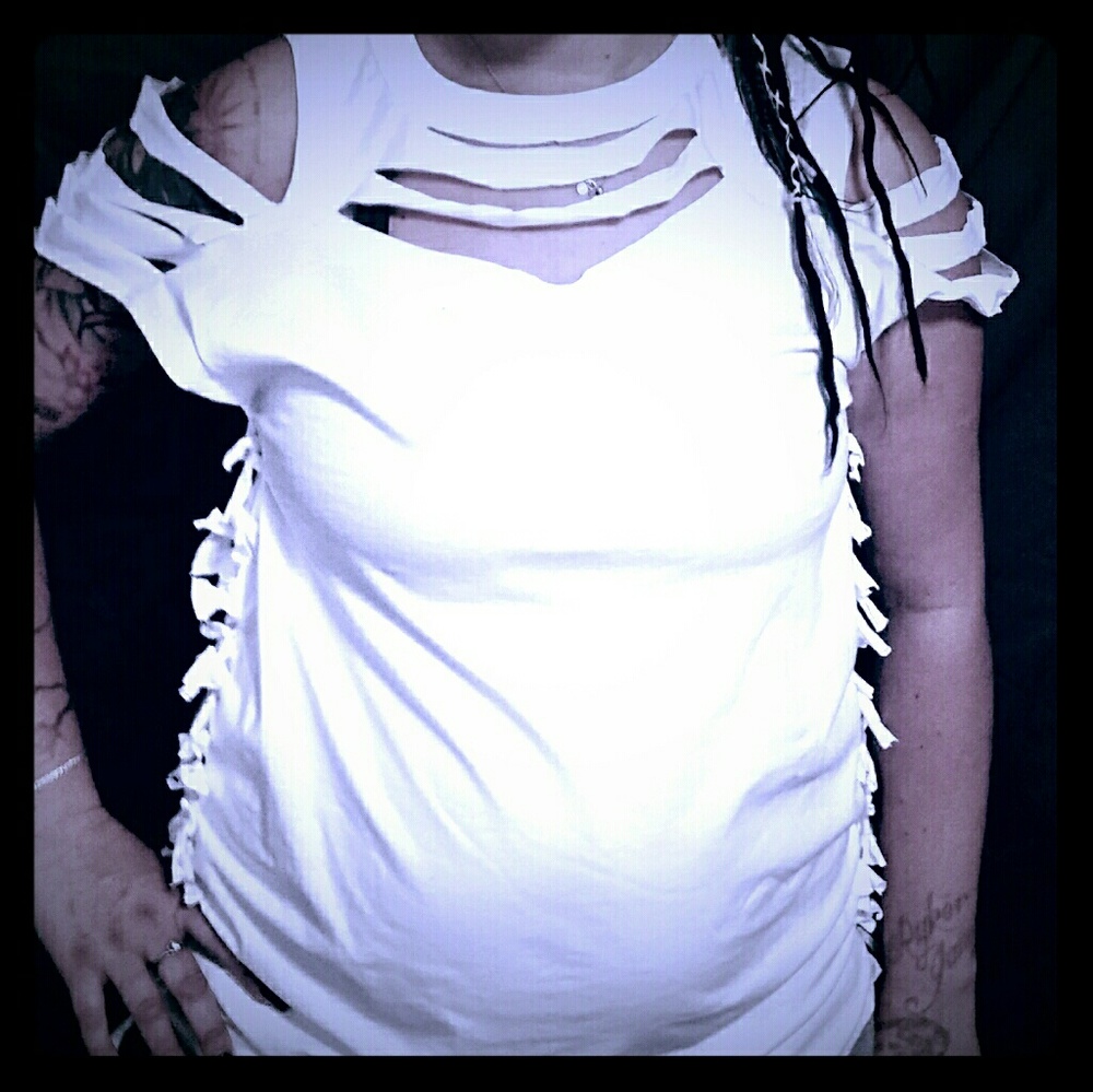 Custom cut tee shirt